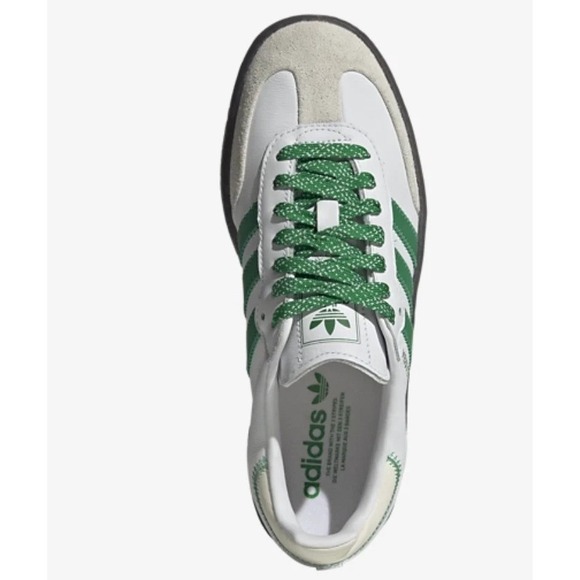 Adidas Sambae Women's Size 7.5 White Green Gum Shoes - IE9105 - NEW - Picture 4 of 5